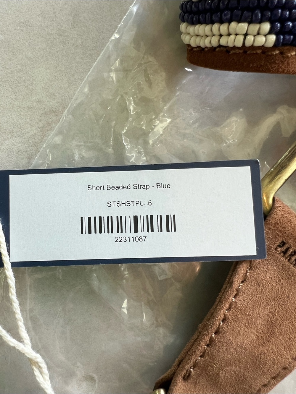 Parker Thatch Beaded And Suede Shoulder Strap NWT - Picture 3 of 3